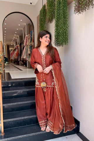 Tavishi Embroidered Farshi Salwar Suit Set