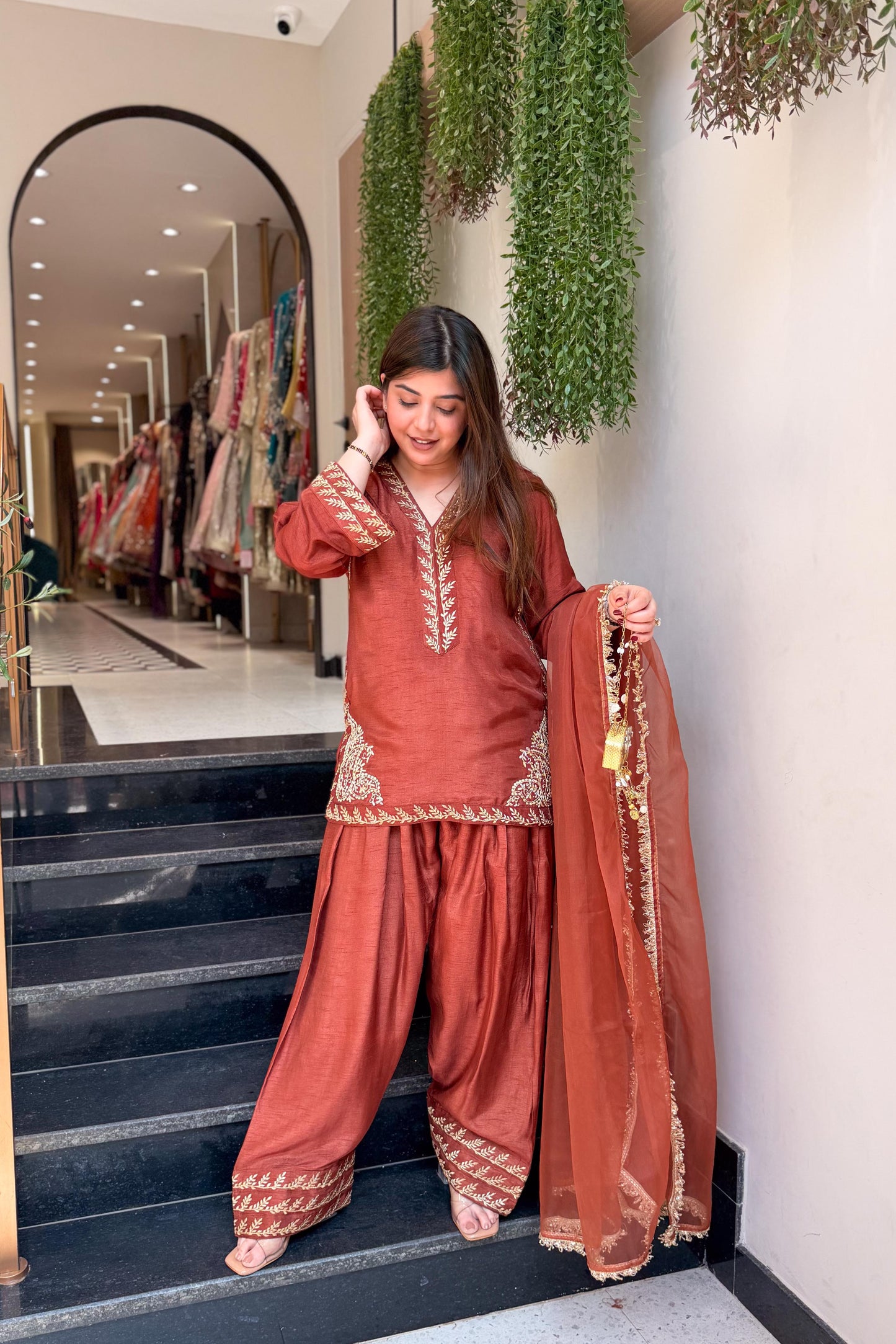 Tavishi Embroidered Farshi Salwar Suit Set
