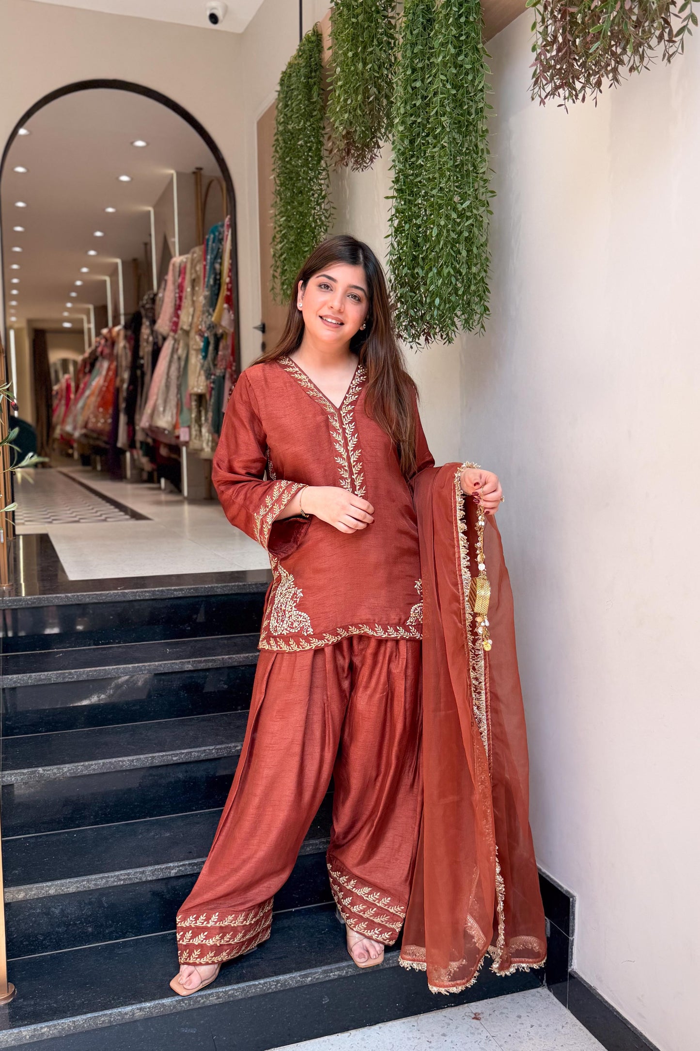 Tavishi Embroidered Farshi Salwar Suit Set