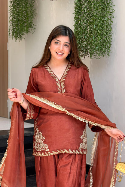 Tavishi Embroidered Farshi Salwar Suit Set
