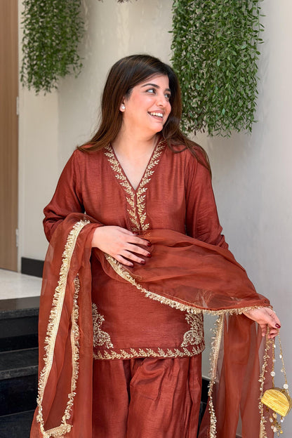 Tavishi Embroidered Farshi Salwar Suit Set