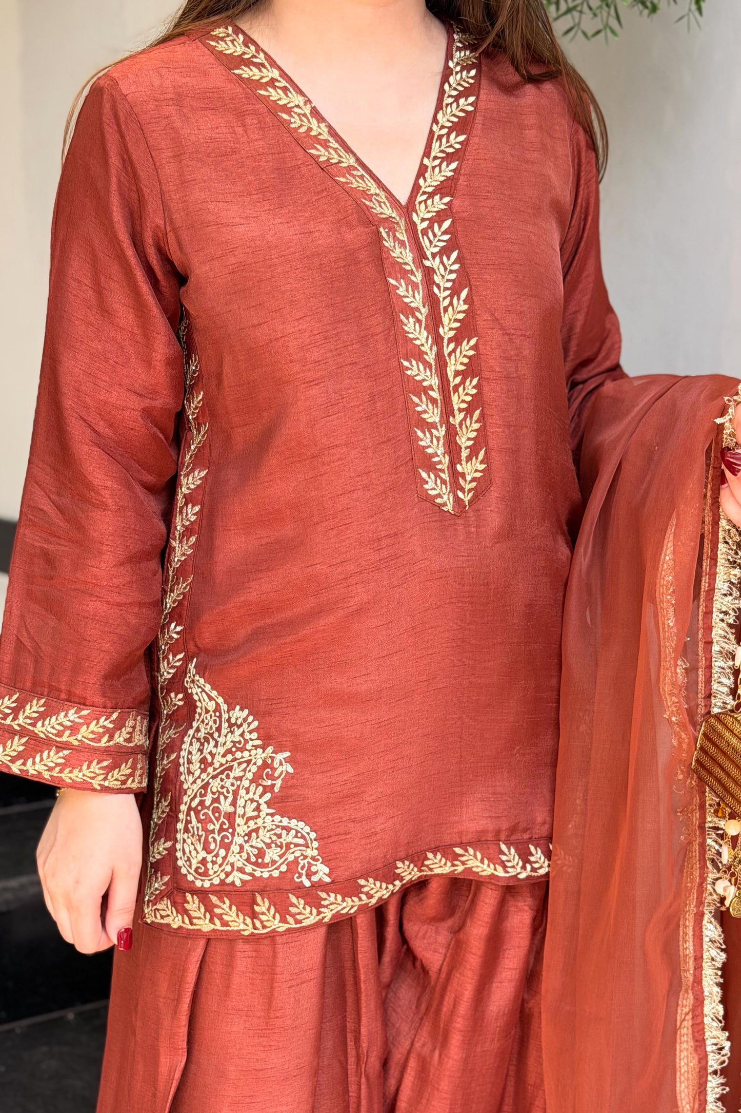 Tavishi Embroidered Farshi Salwar Suit Set