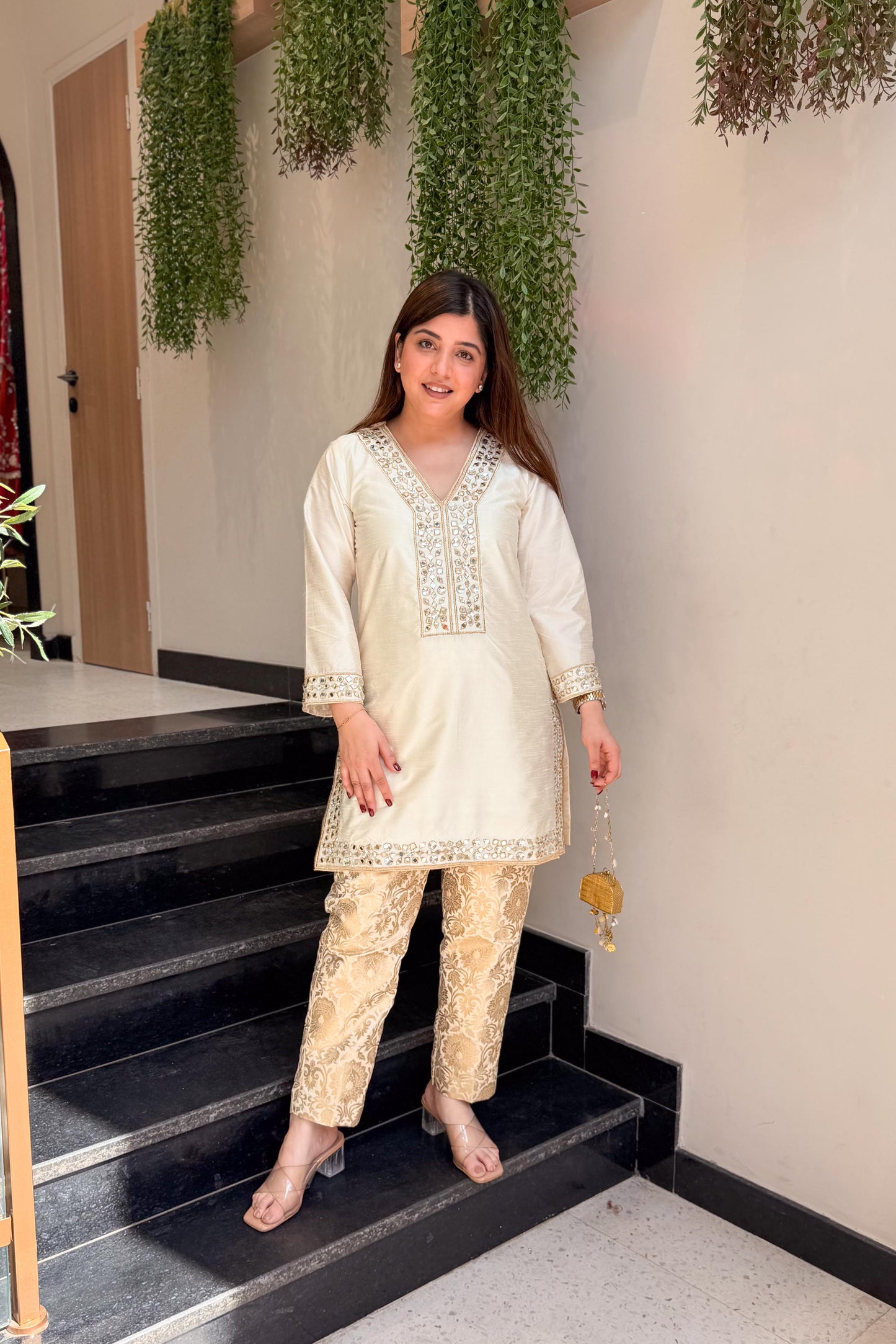 Nivika Mirror Embroidered Co ord Set