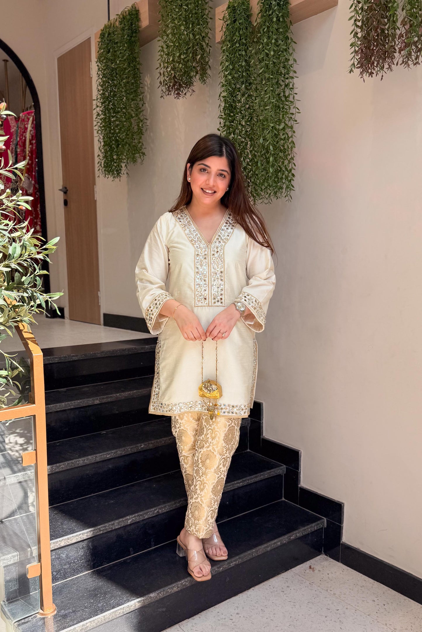 Nivika Mirror Embroidered Co ord Set