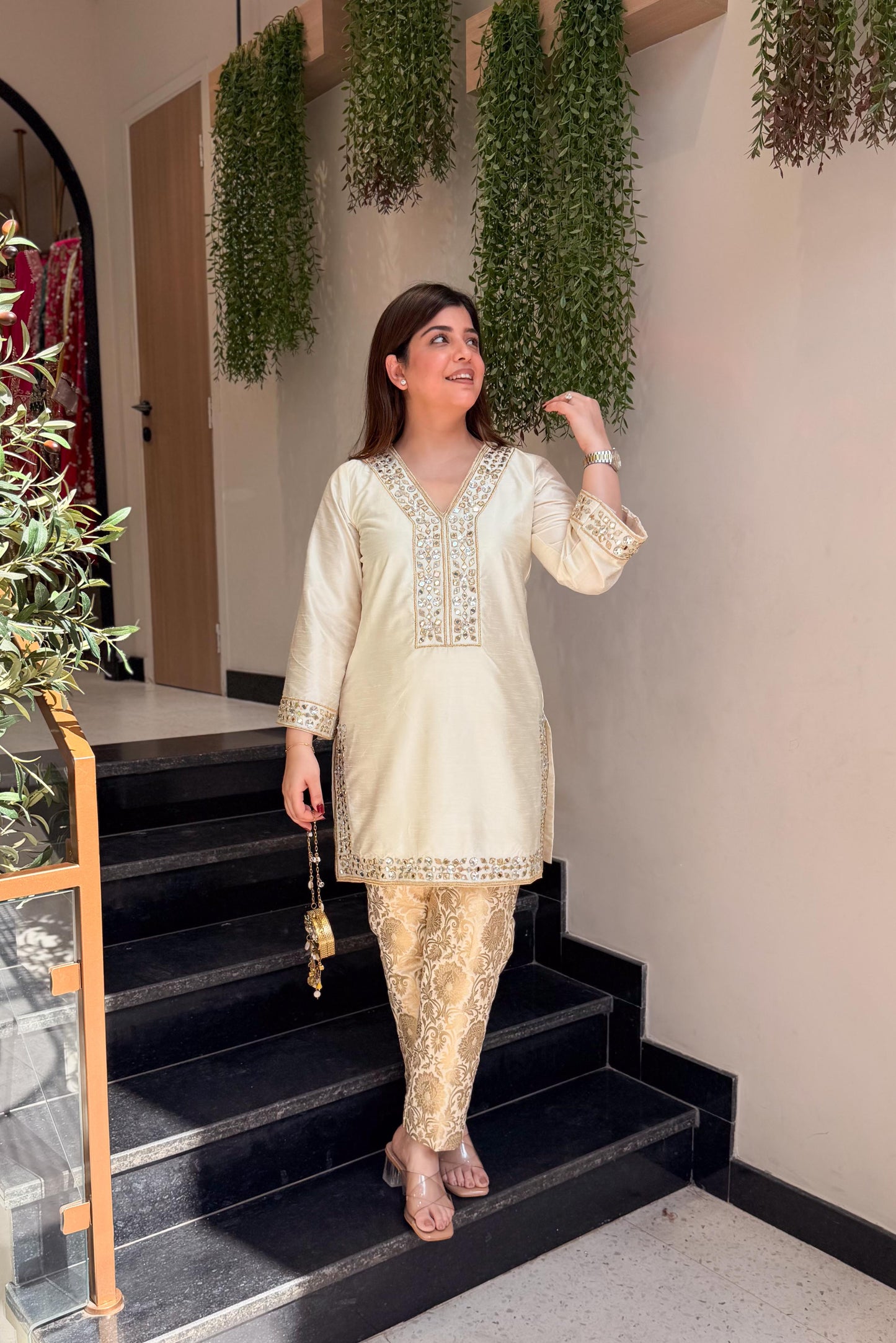 Nivika Mirror Embroidered Co ord Set