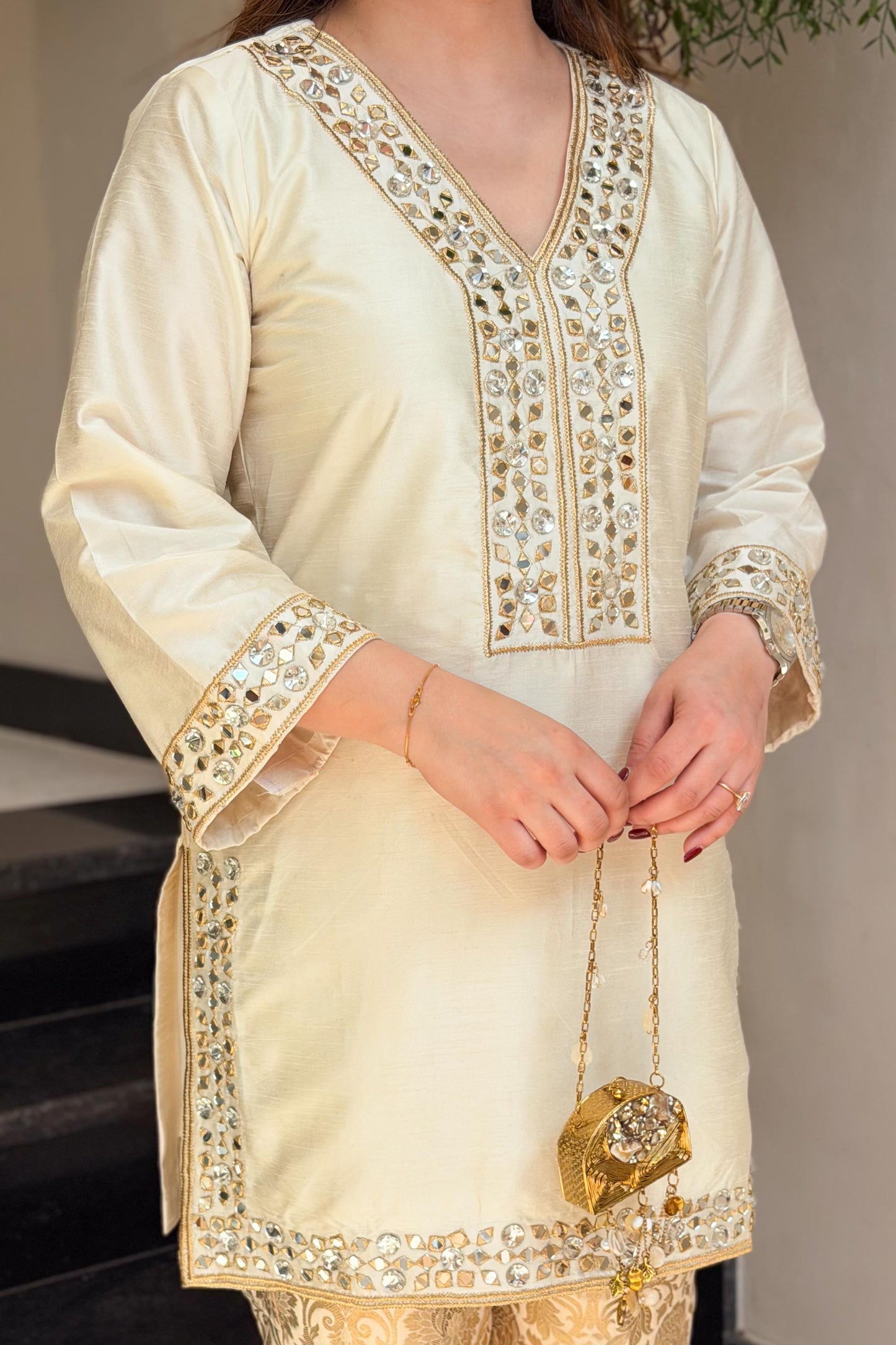 Nivika Mirror Embroidered Co ord Set