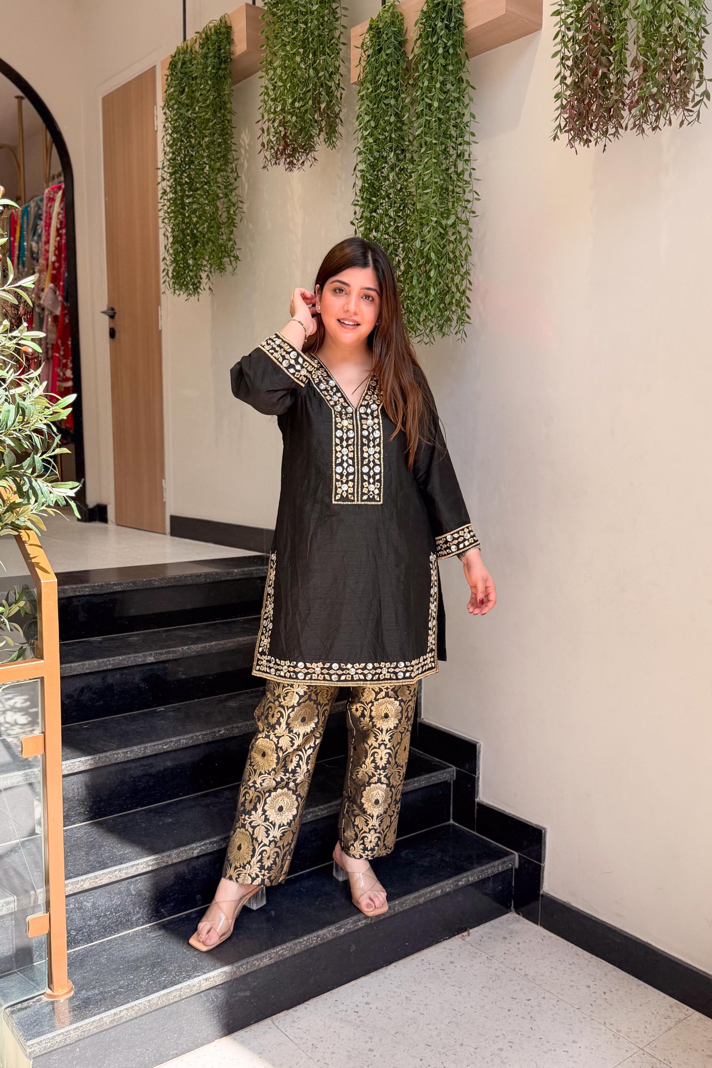 Nivika Mirror Embroidered Co ord Set