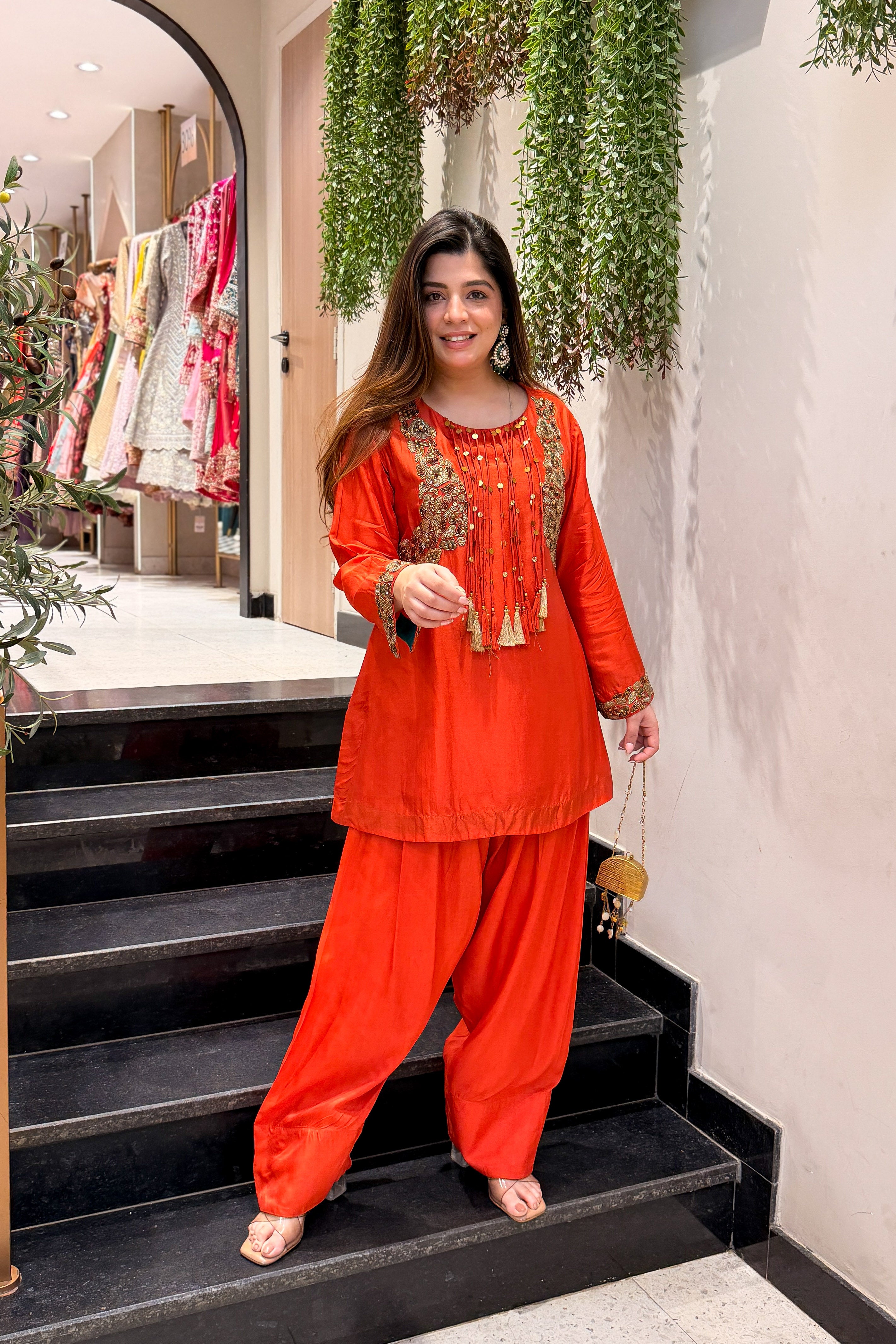 Irumi Hand Embroidered Co ord Set
