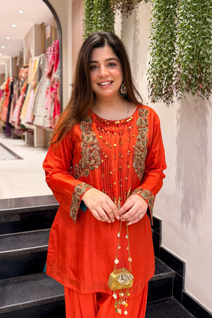 Irumi Hand Embroidered Co ord Set