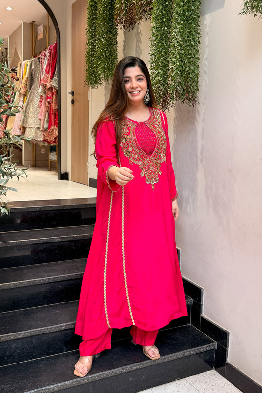 Mihika Hand Embroidered Three Piece Set