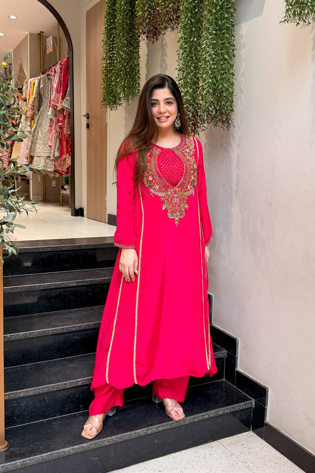 Mihika Hand Embroidered Three Piece Set