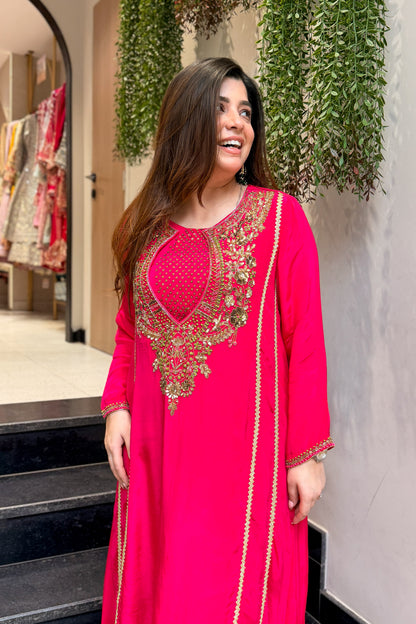 Mihika Hand Embroidered Three Piece Set