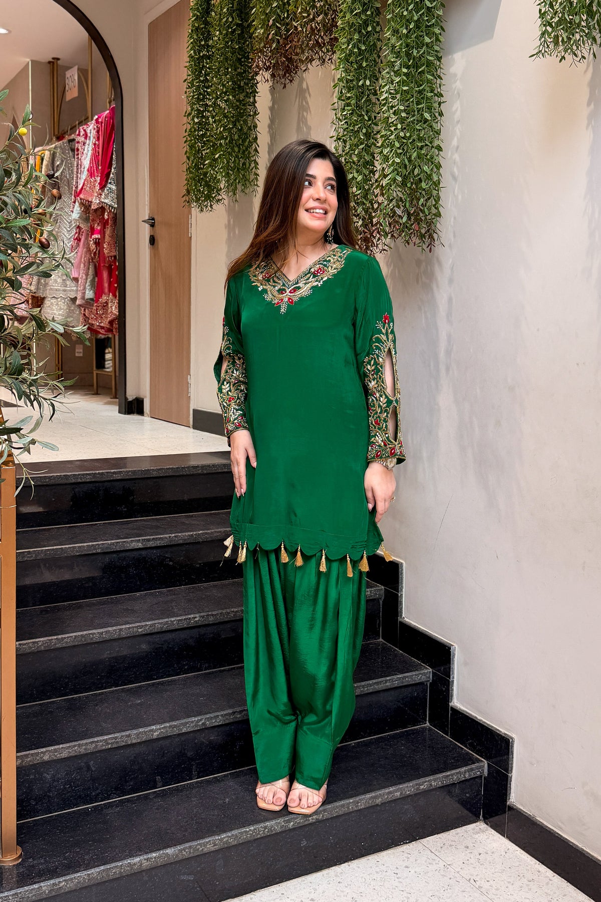 Mahveen Embroidered Co ord Set