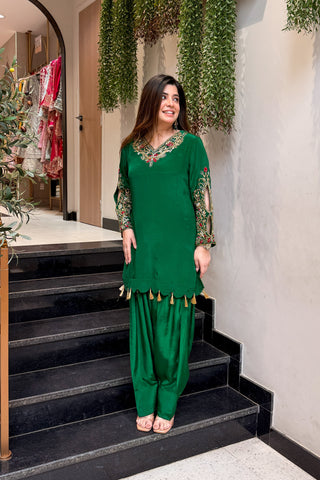 Mahveen Embroidered Co ord Set