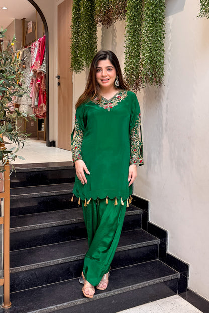 Mahveen Embroidered Co ord Set