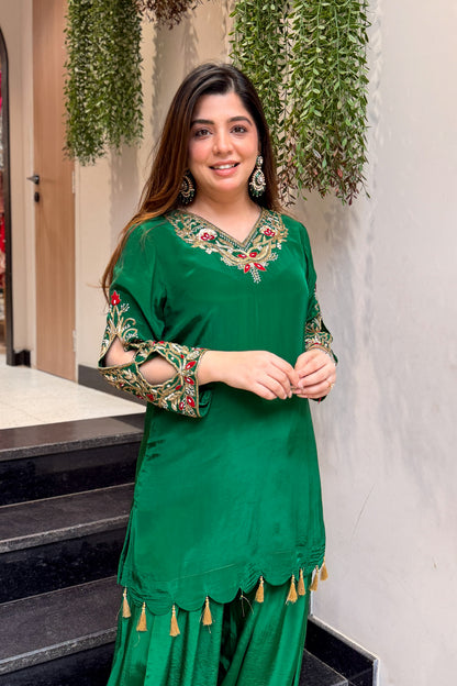 Mahveen Embroidered Co ord Set