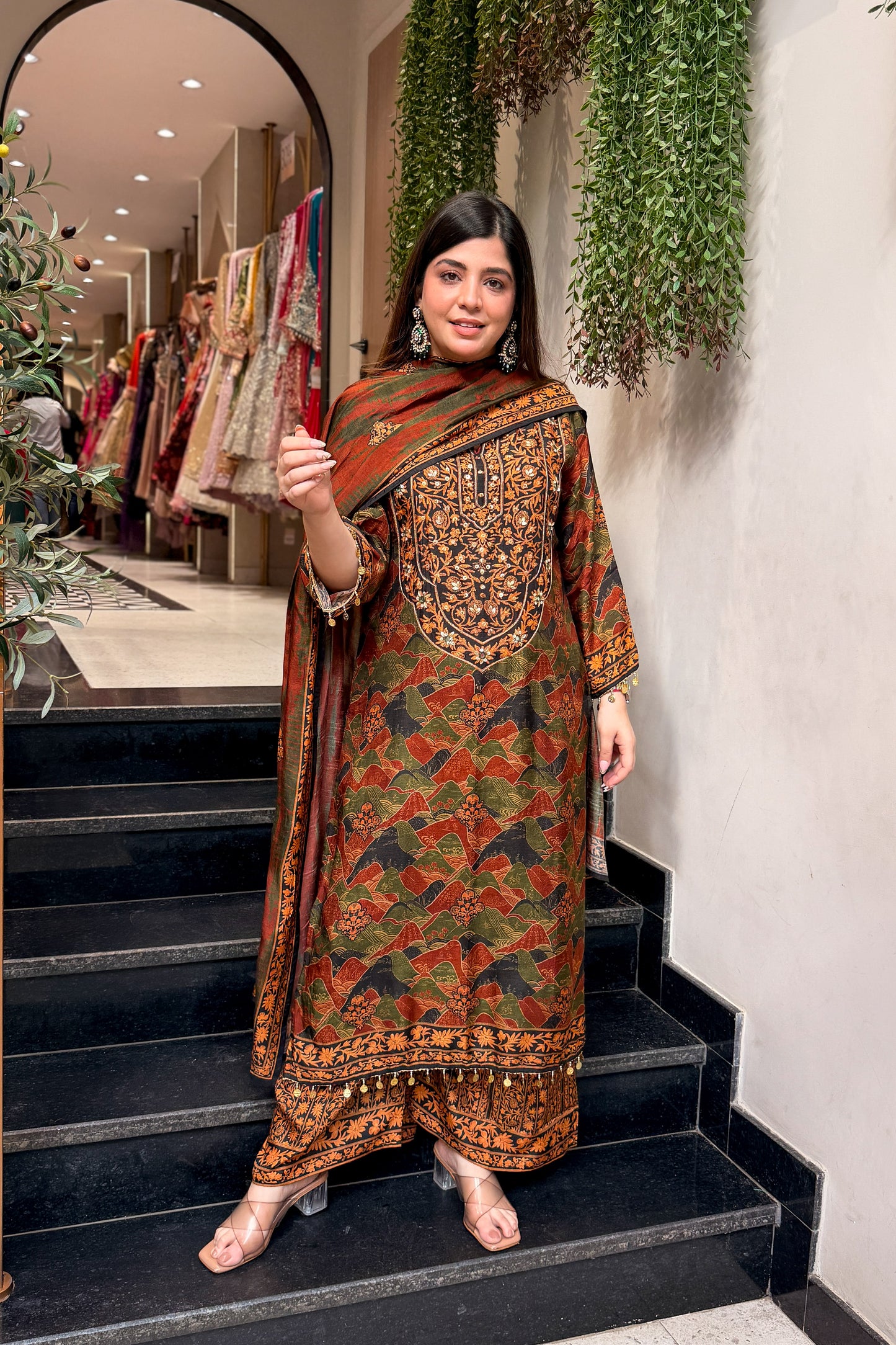 Nayara Floral Printed Long Suit Set