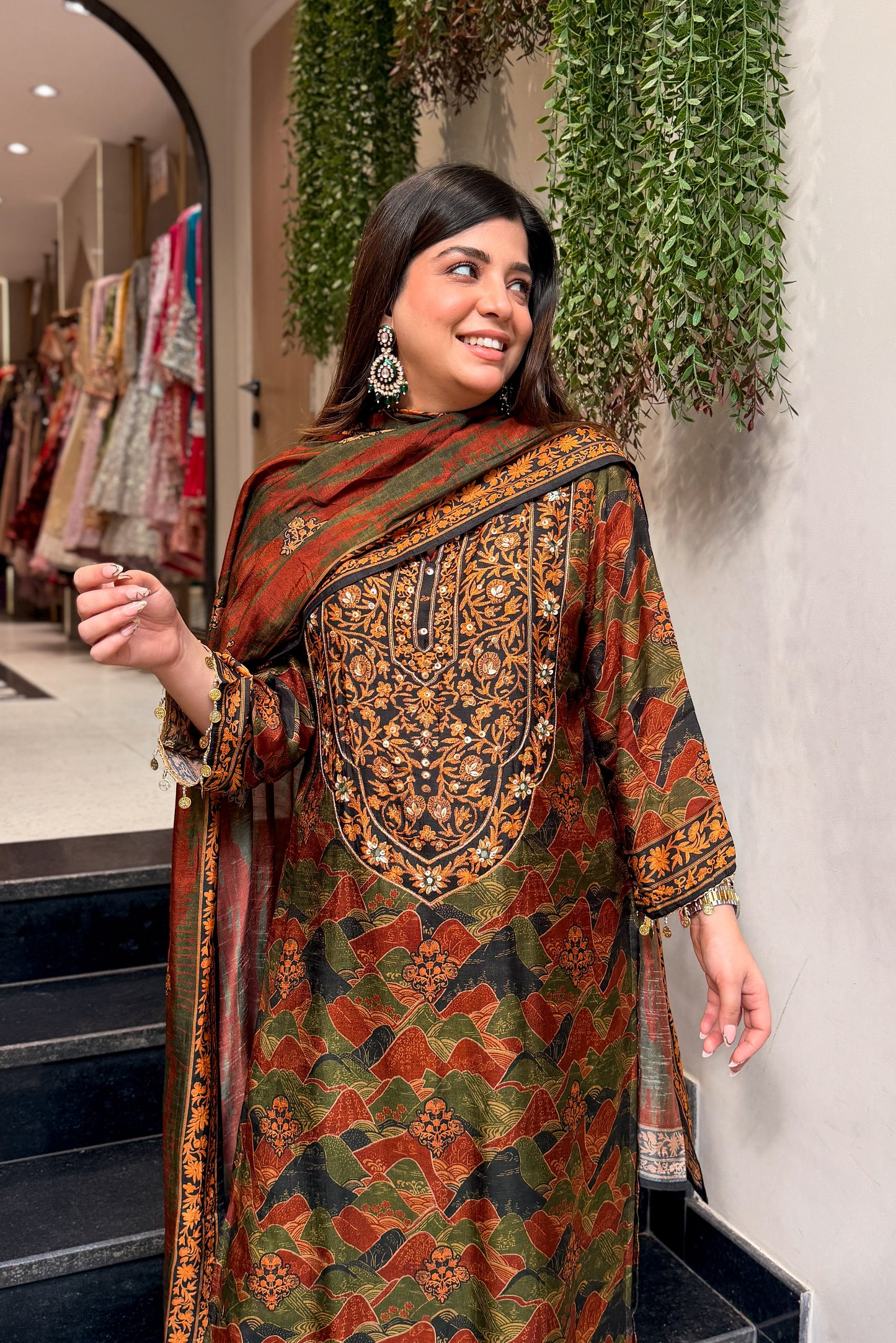 Nayara Floral Printed Long Suit Set