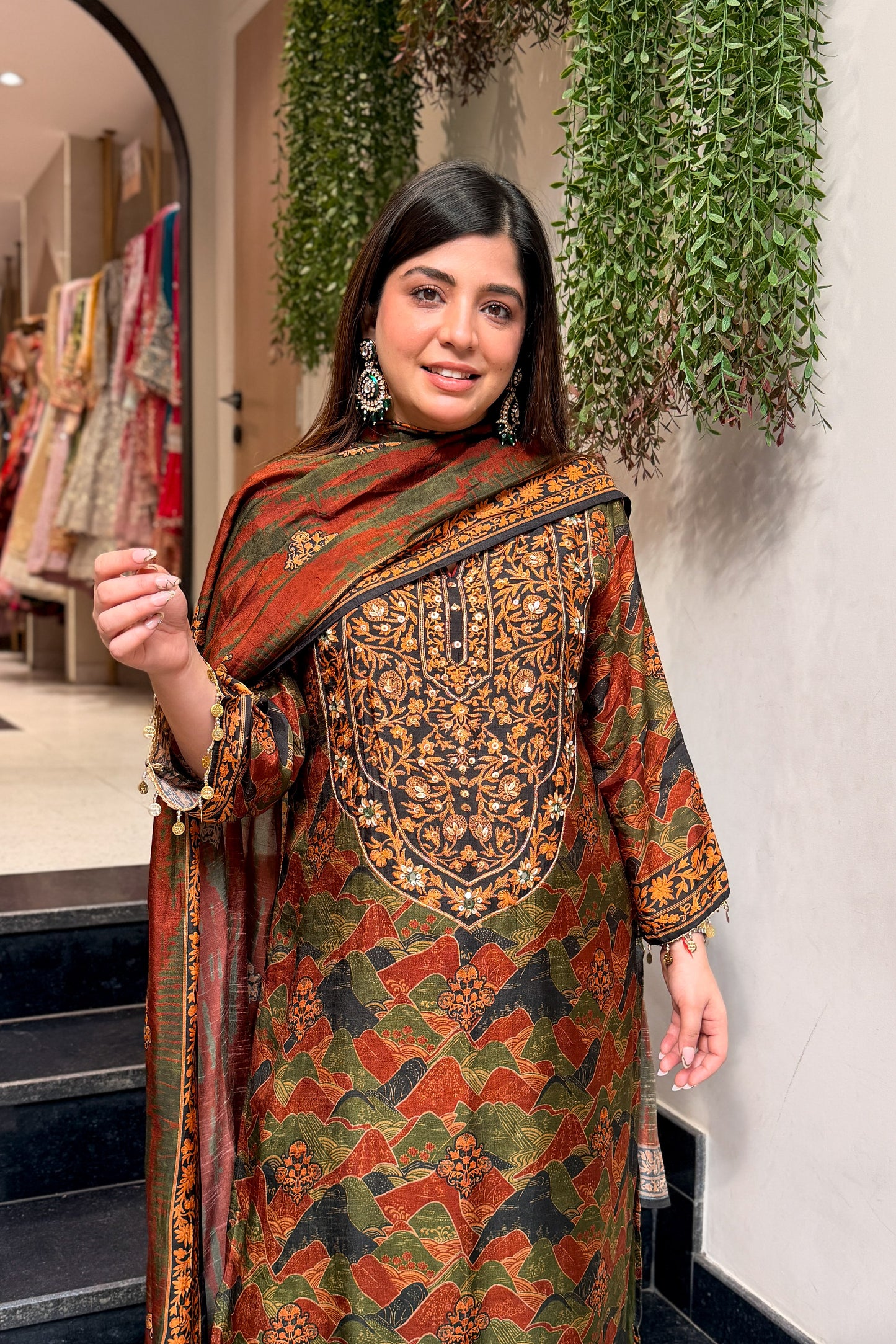 Nayara Floral Printed Long Suit Set