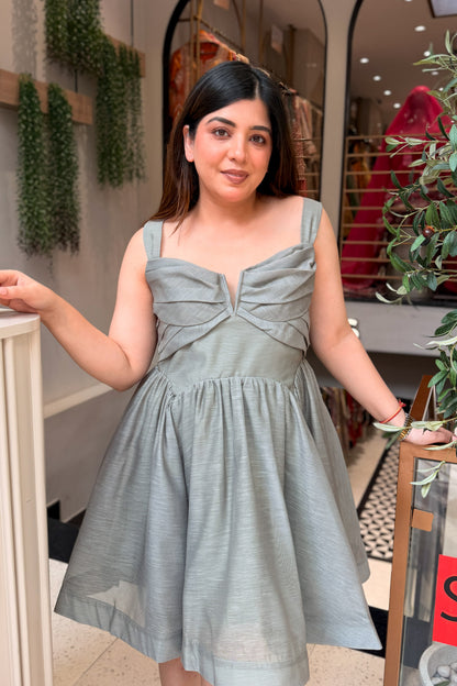 Finna Olive Short Dress