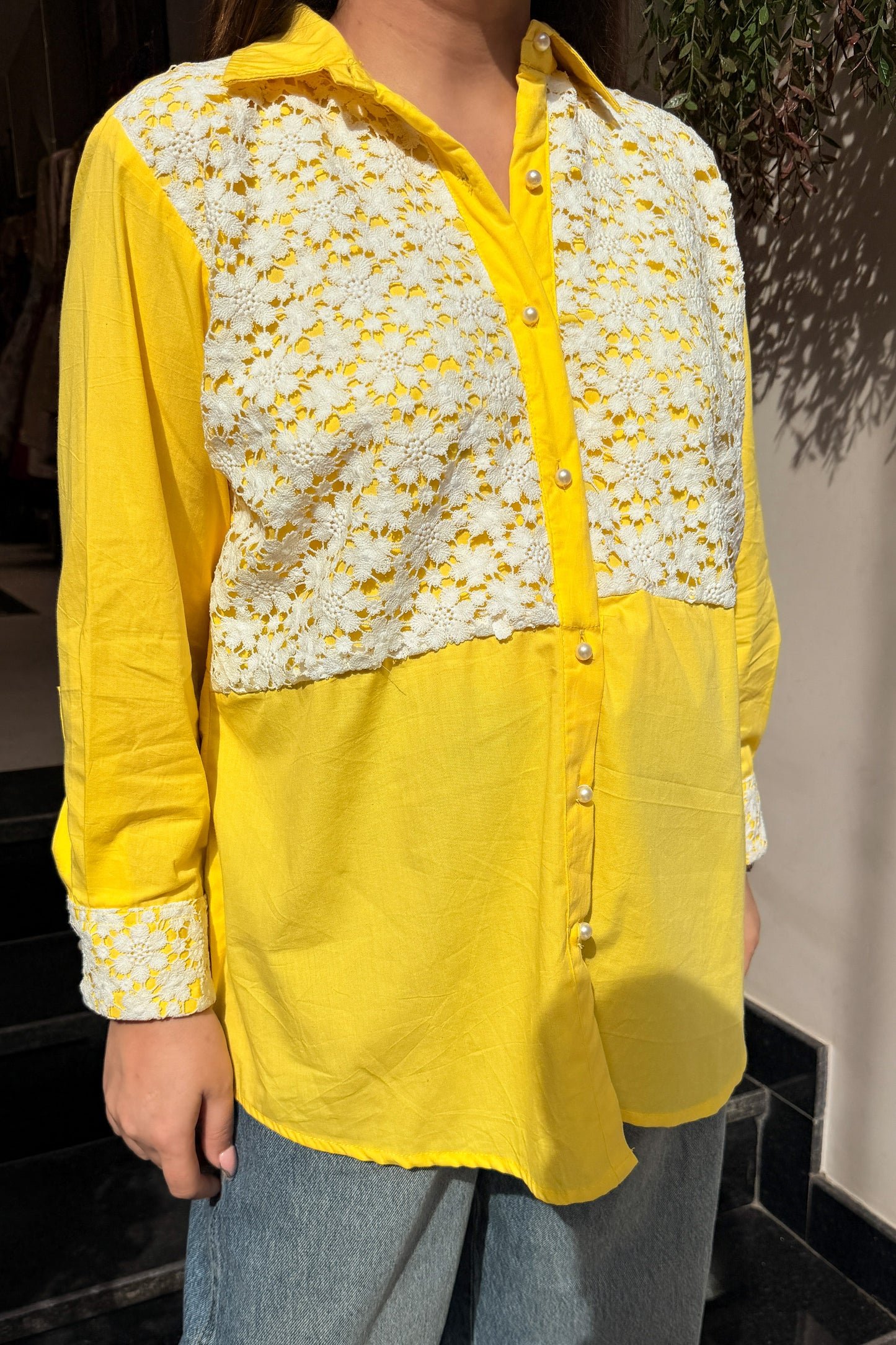 Alba Floral Detailing Shirt