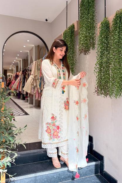 Aarvika Floral Embroidered Suit Set