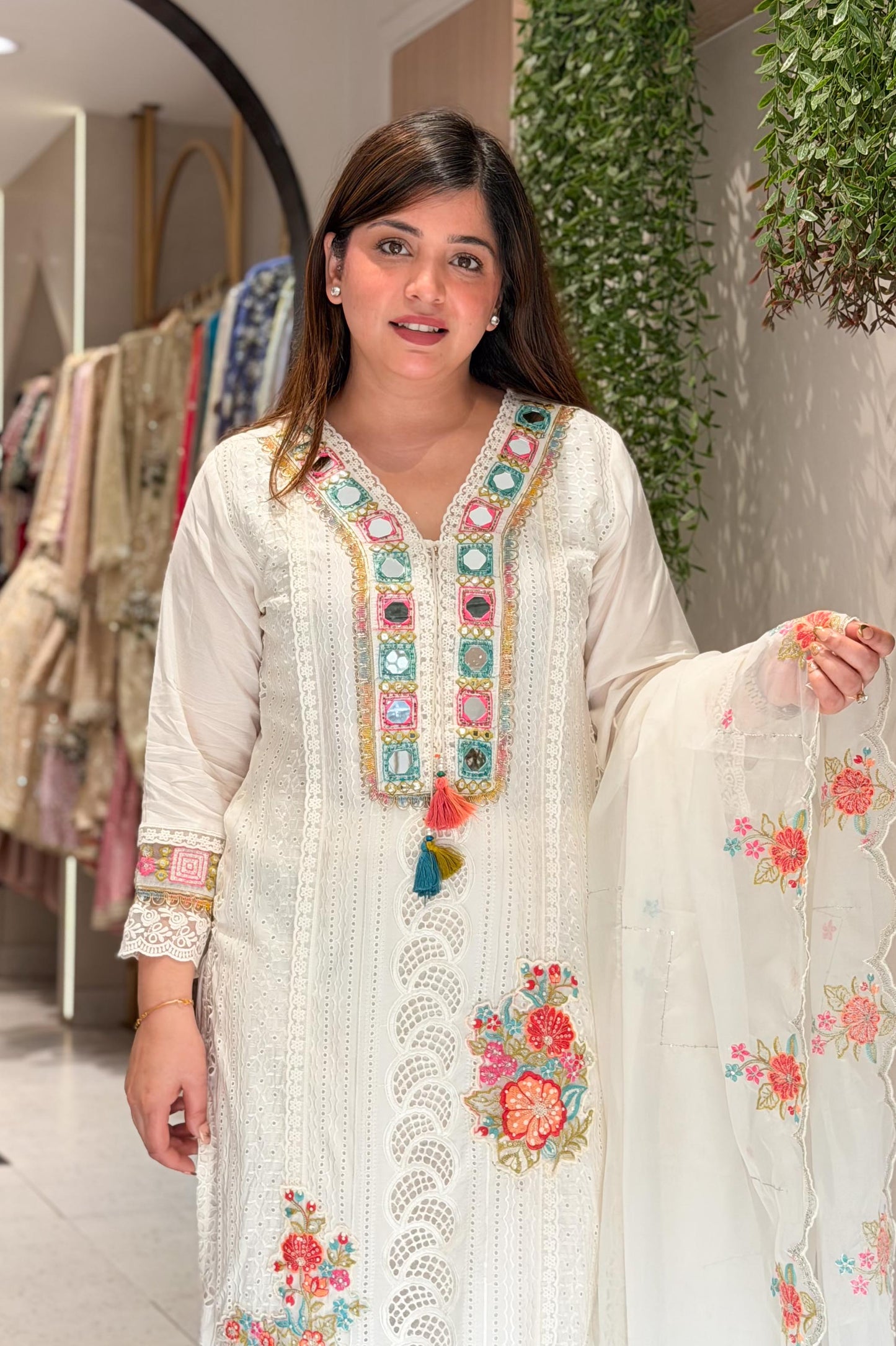 Aarvika Floral Embroidered Suit Set