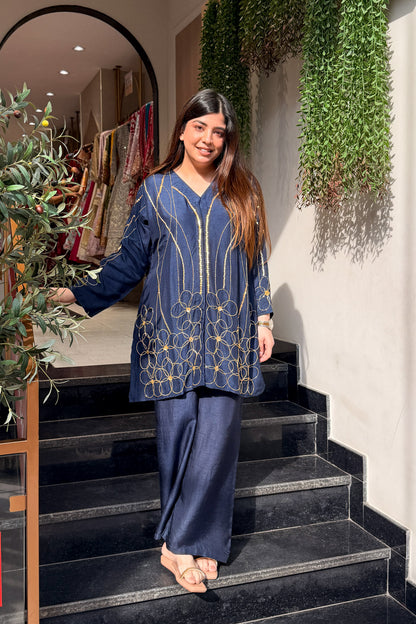 Ekisha Floral Embroidered Co ord Set