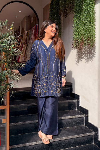 Ekisha Floral Embroidered Co ord Set