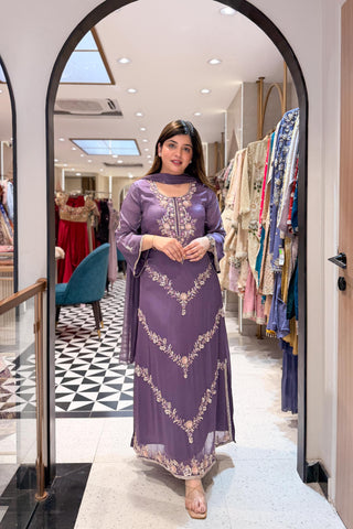 Sifat Hand Embroidered Long Suit Set