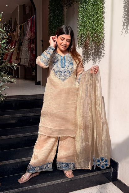 Sheeba Patch Embroidered Suit Set