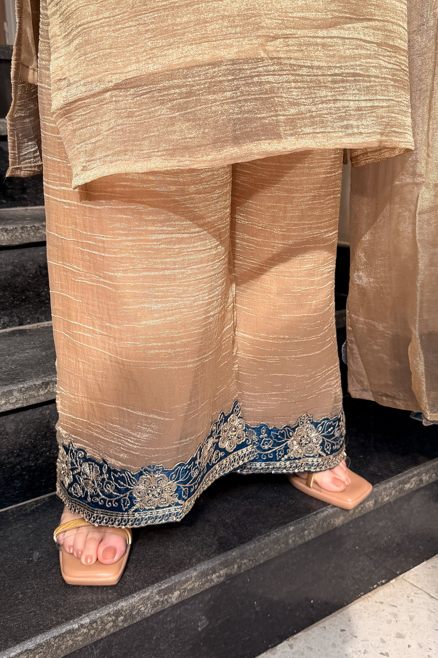 Sheeba Patch Embroidered Suit Set