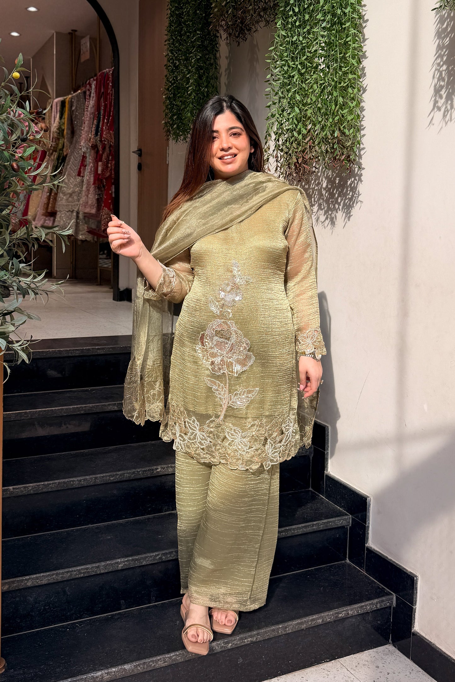 Ayesha Hand Embroidered Suit Set