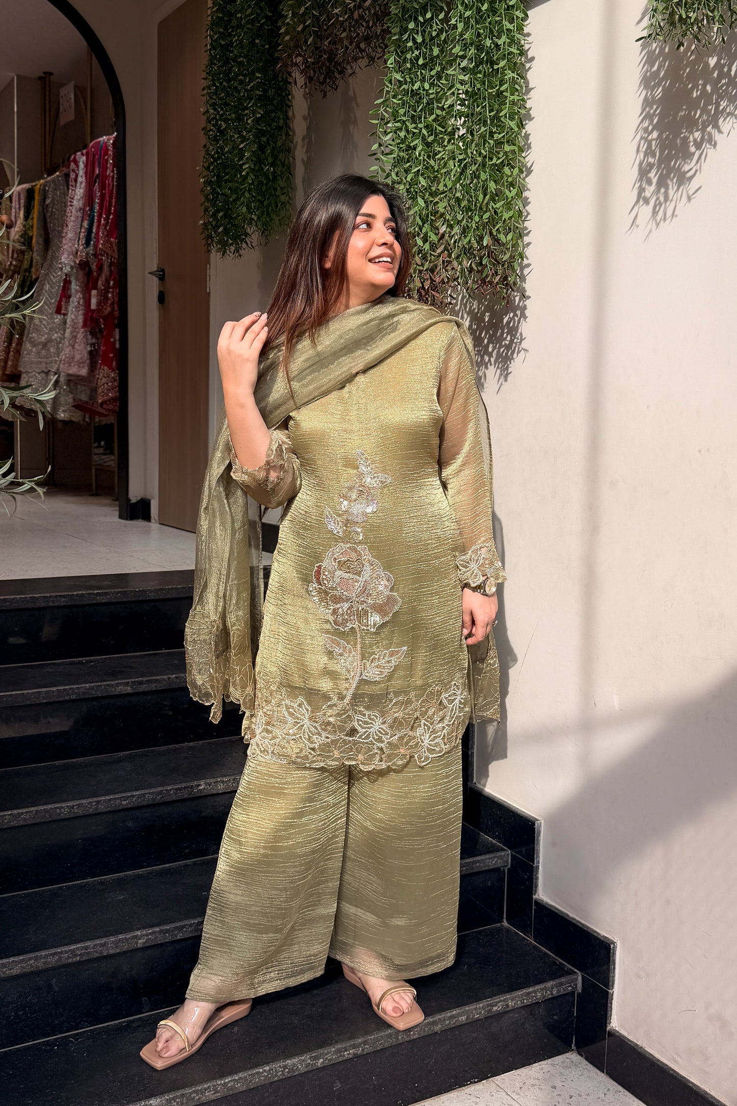 Ayesha Hand Embroidered Suit Set