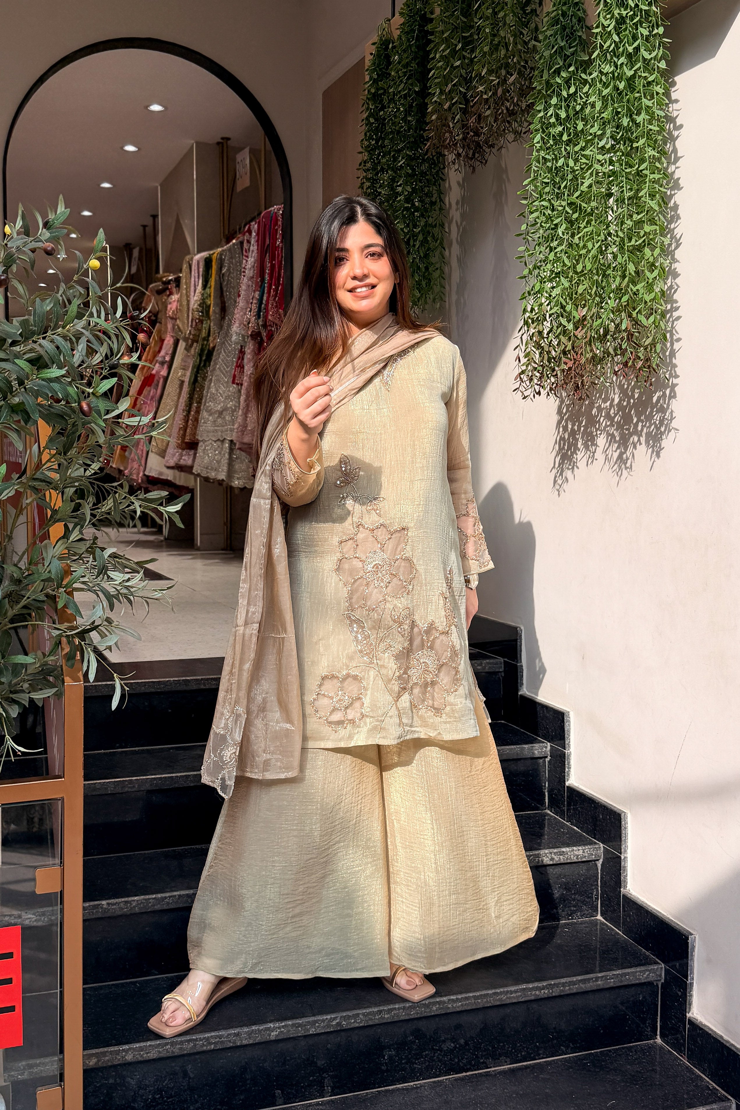 Rivika Floral Embroidered Suit Set