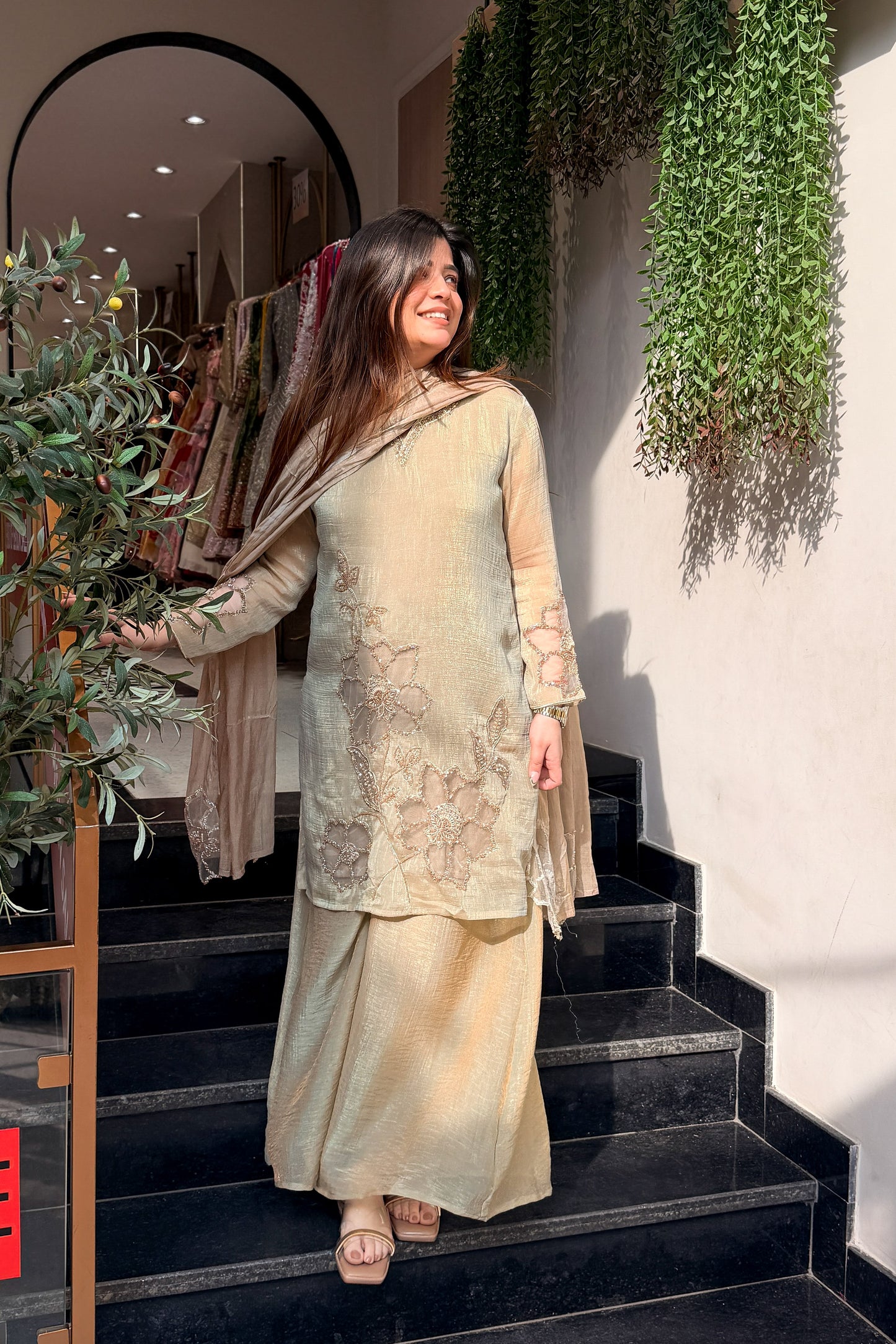 Rivika Floral Embroidered Suit Set