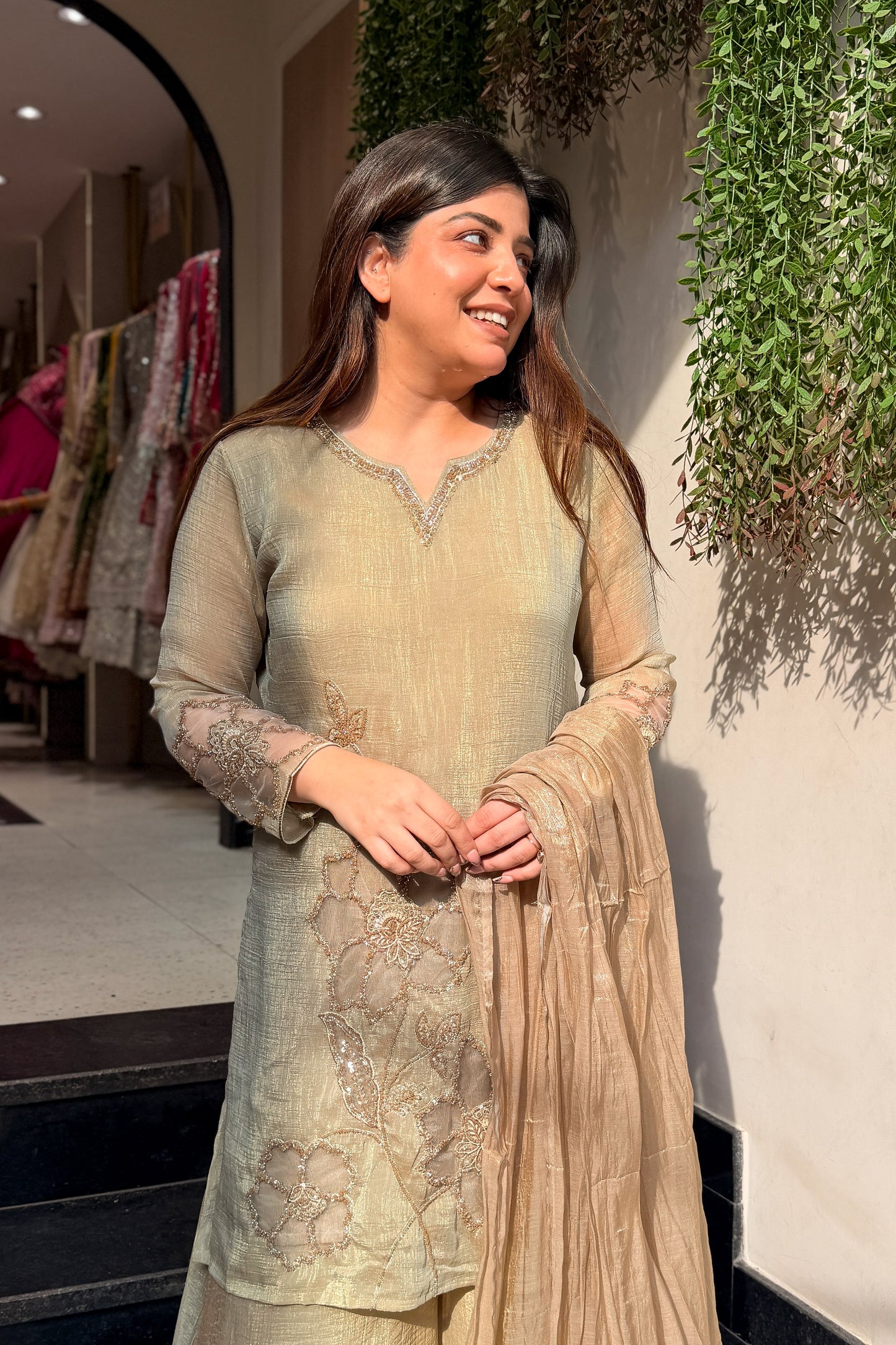 Rivika Floral Embroidered Suit Set