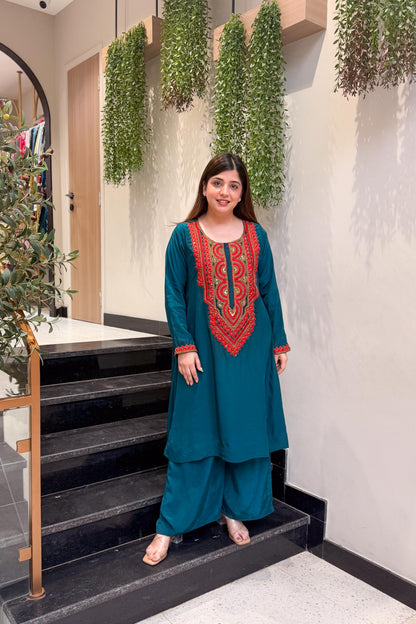 Tashi Embroidered Co ord Set