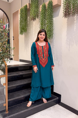 Tashi Embroidered Co ord Set