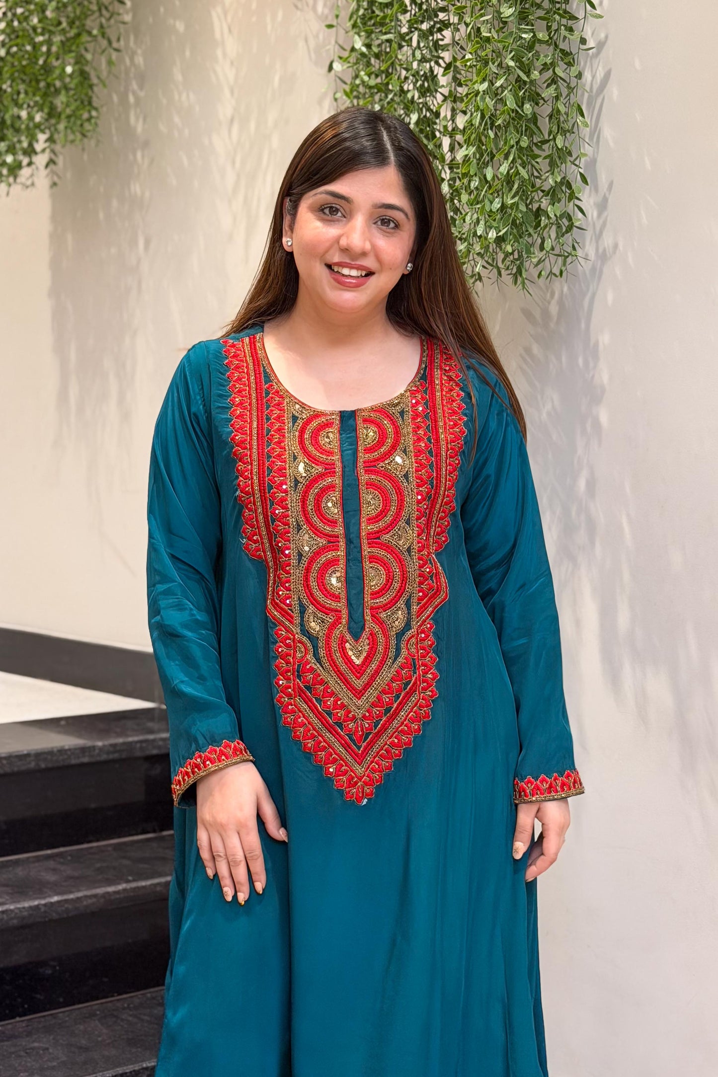 Tashi Embroidered Co ord Set