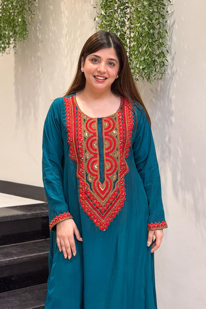 Tashi Embroidered Co ord Set