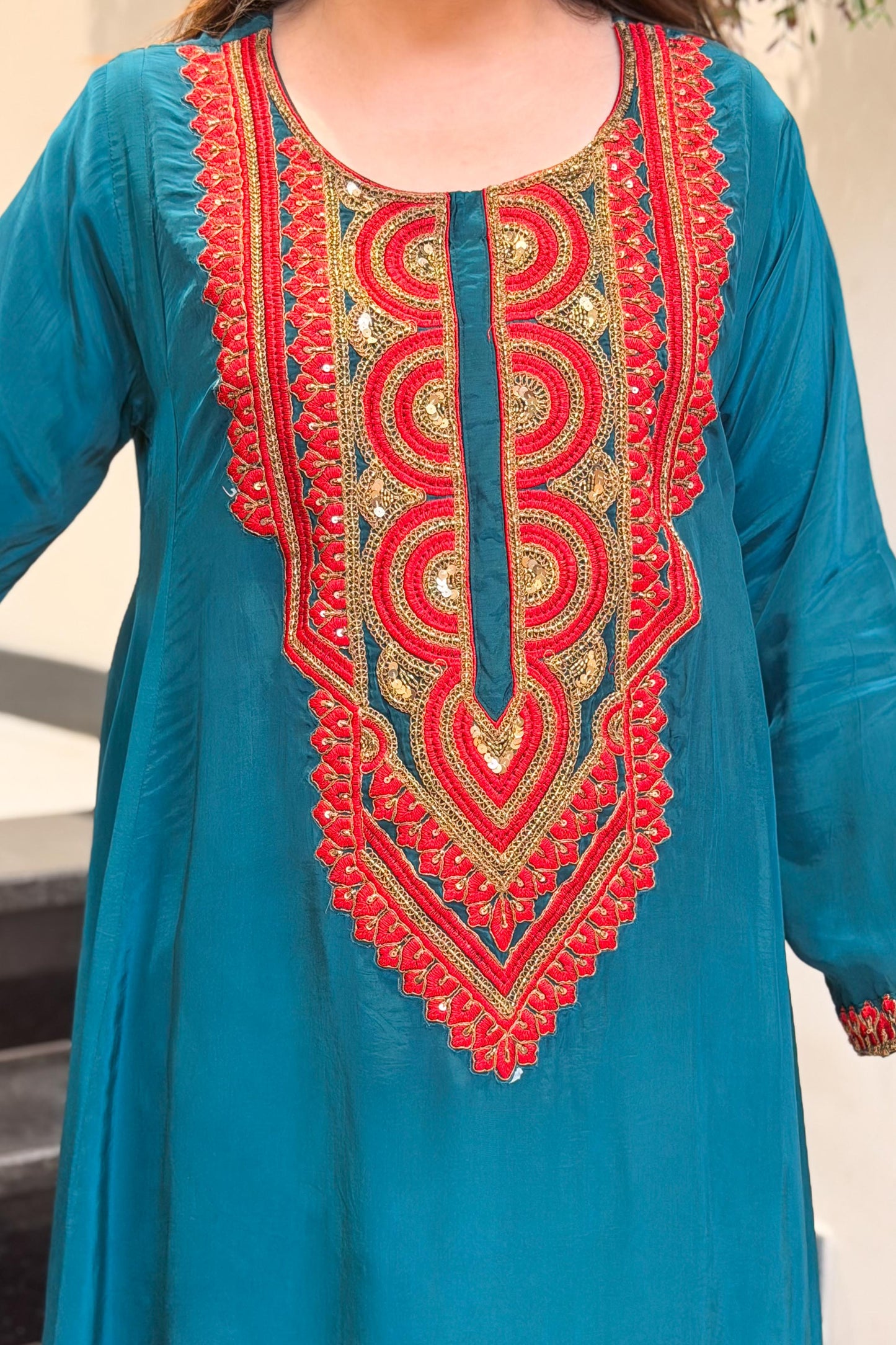 Tashi Embroidered Co ord Set