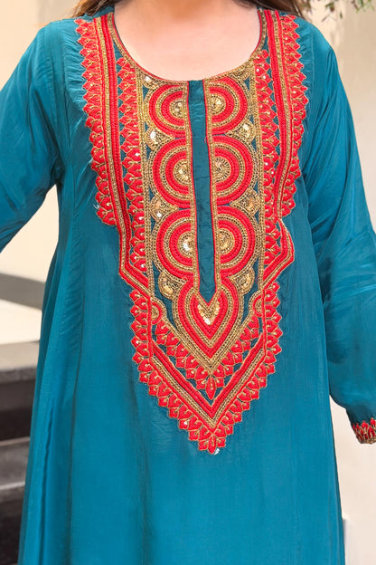 Tashi Embroidered Co ord Set