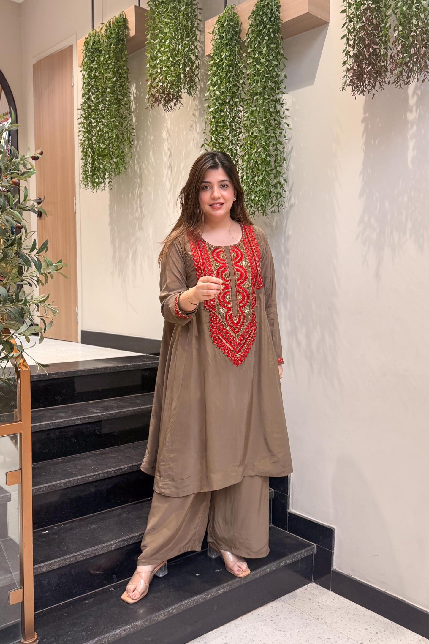 Tashi Embroidered Co ord Set