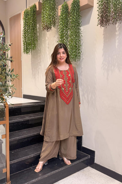 Tashi Embroidered Co ord Set