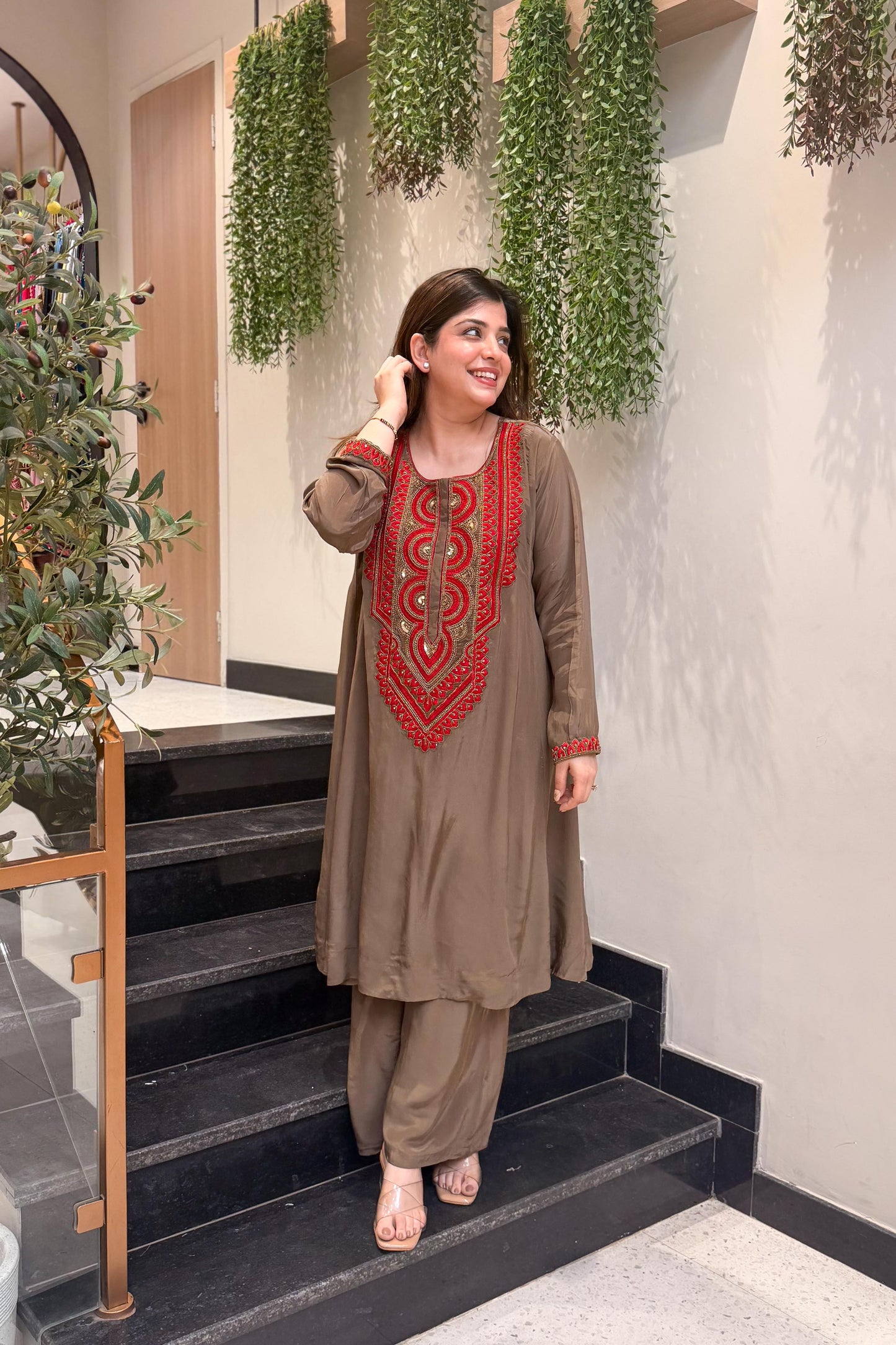 Tashi Embroidered Co ord Set