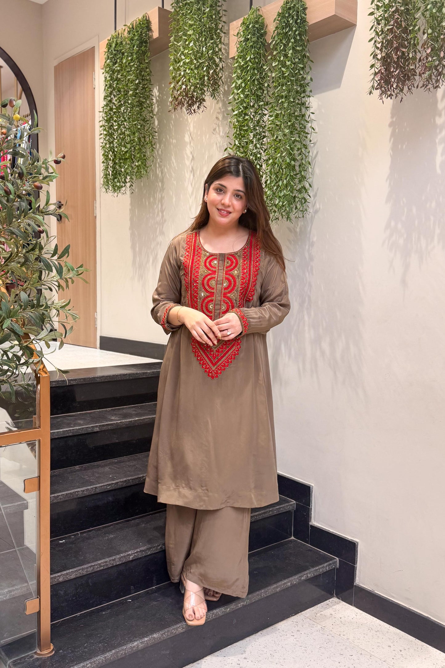 Tashi Embroidered Co ord Set