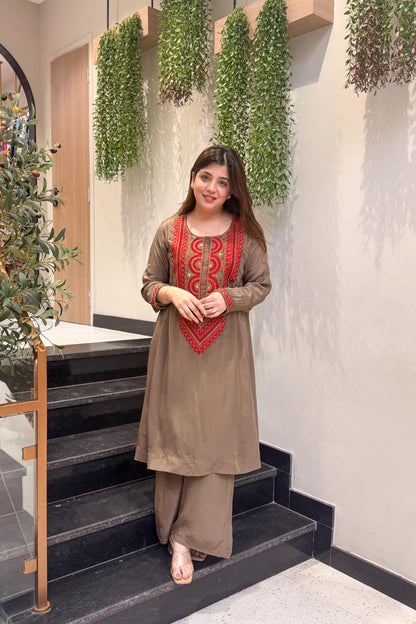 Tashi Embroidered Co ord Set