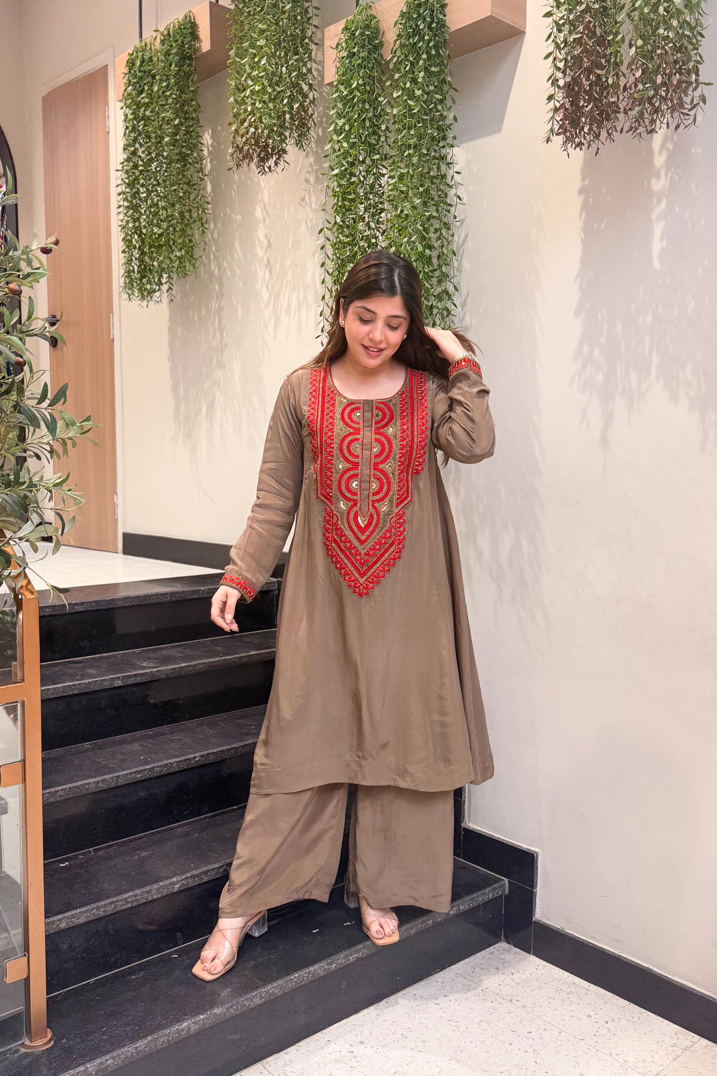Tashi Embroidered Co ord Set