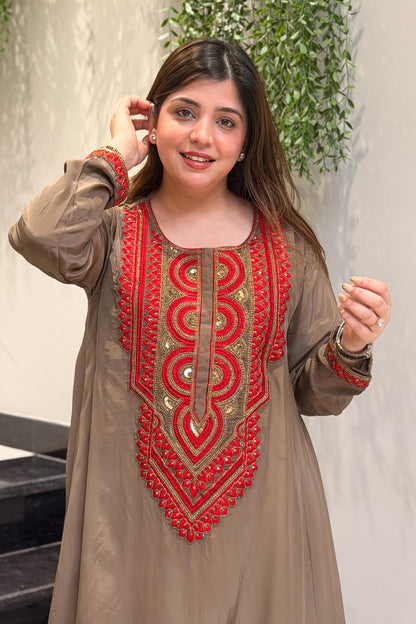 Tashi Embroidered Co ord Set